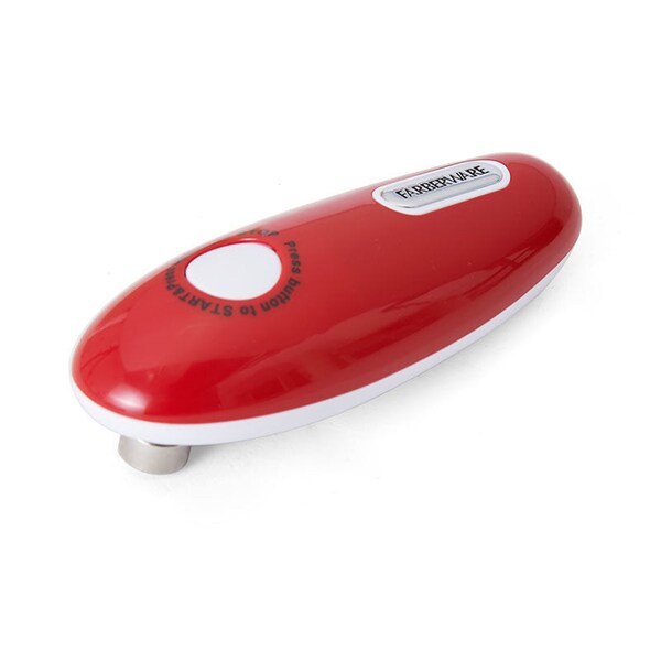 Lifetime Farberware Red Plastic Battery Operated Can Opener - 5192598