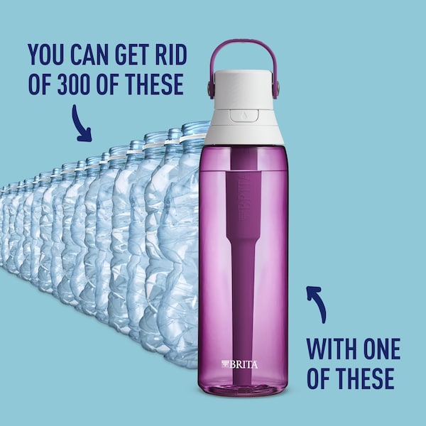 Brita Brita Premium 26 oz Orchid BPA Free Filtered Water Bottle - 36383