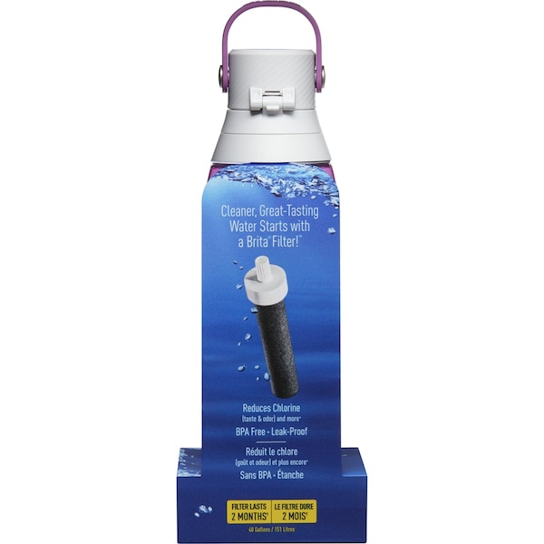 Brita Brita Premium 26 oz Orchid BPA Free Filtered Water Bottle - 36383