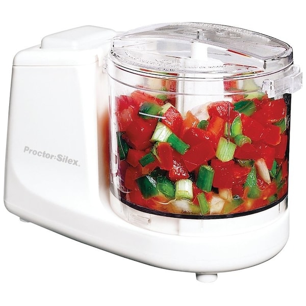 Hamilton Beach 72500RY Food Chopper, 15 Cups Capacity, 1Speed, White - 72500PS