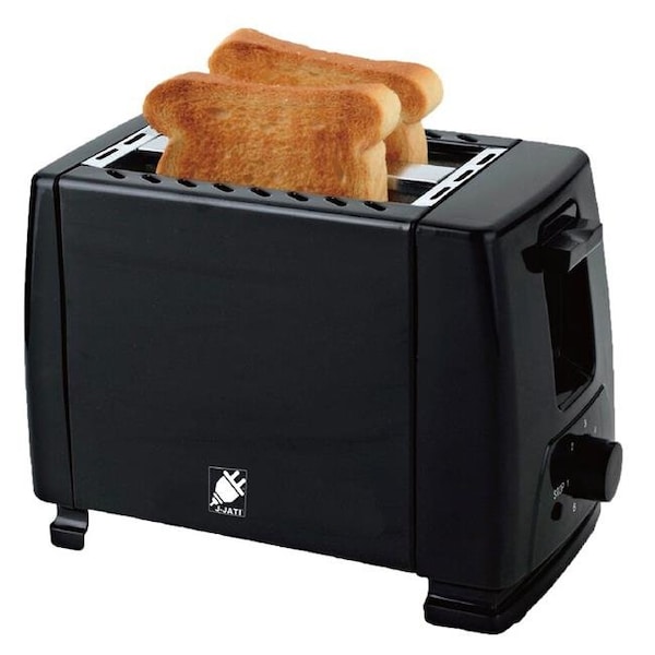 J-Jati J-Jati TS007 900W 2 Slice Toaster Wide Slot Compact Toaster with Defrost; Bagel & Cancel - TS007