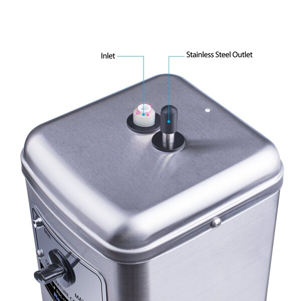 Ready Hot Compact Hot Water Dispenser, Manual Temperature Control, Tank Only - 40-RH-150-SS