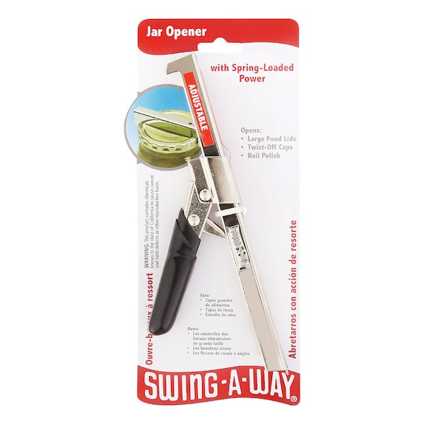 Swing-A-Way Swing-A-Way Black/Silver Steel Jar Opener - 711BK