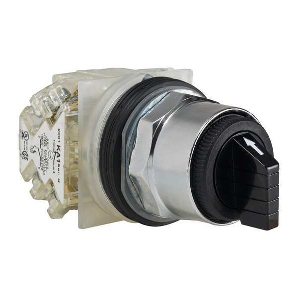 Schneider Electric Interruptor Selectivo No Iluminado, 30mm, 3 Posiciones, Palanca - 9001KS53BH2
