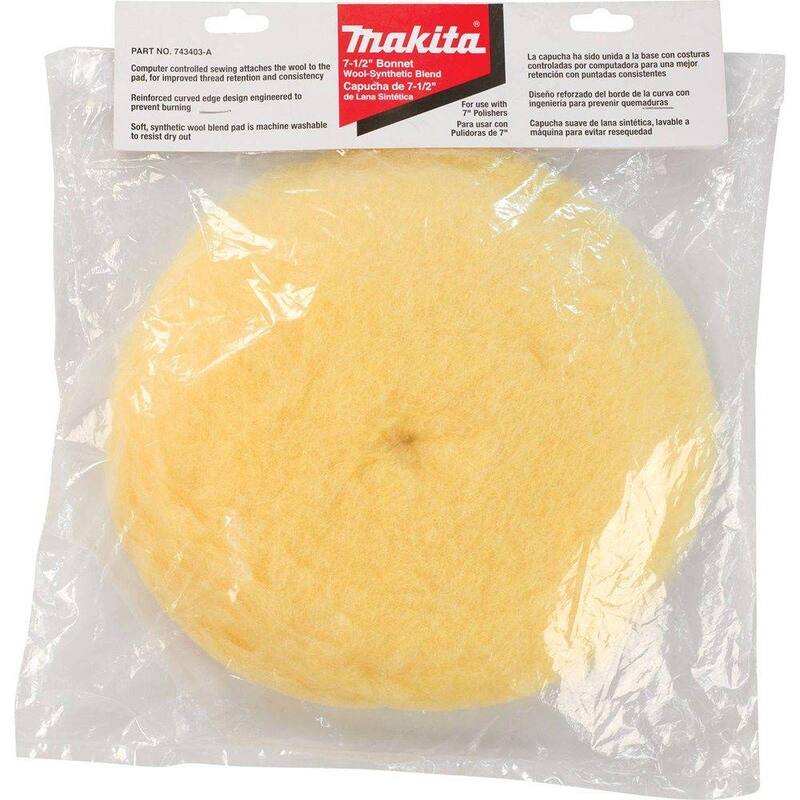 Almohadilla de pulido y encerado con gancho y lazo Makita - 743403-A