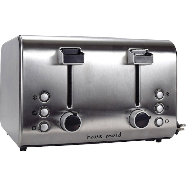 Coffee Pro Toaster, 4-Slice, 12-7/10"x12-1/2"x9", Stainless Steel - CFPOG8590