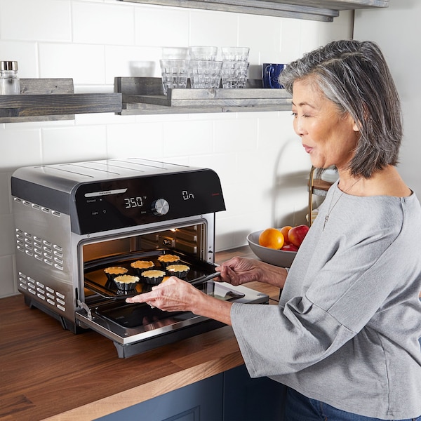 Instant Pot Instant Omni Plus Stainless Steel Black/Silver Toaster Oven 13.9 in. H X 15.7 in. W X 16.5 in. D - 140-4002-01