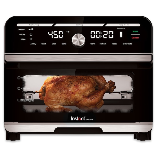 Instant Pot Instant Omni Plus Stainless Steel Black/Silver Toaster Oven 13.9 in. H X 15.7 in. W X 16.5 in. D - 140-4002-01