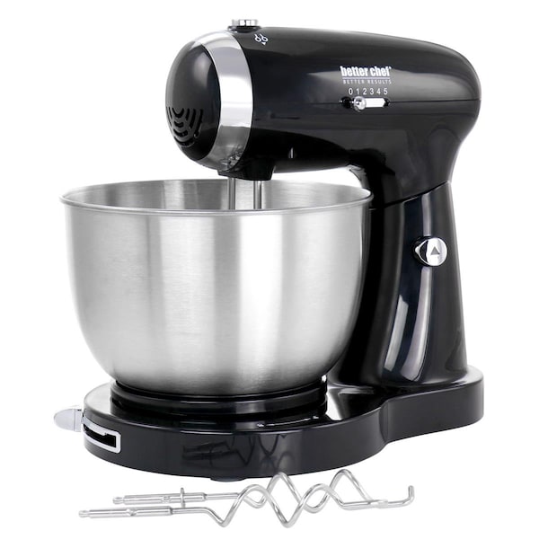 Better Chef 350 Watt MegaMix Stand Mixer, Black - IM-8271B