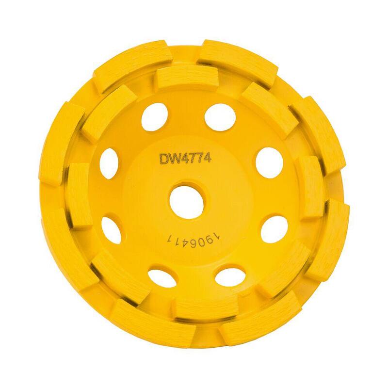 Rueda de Copa de Diamante de Doble Hilera DEWALT 4-1/2 pulgadas - DW4774