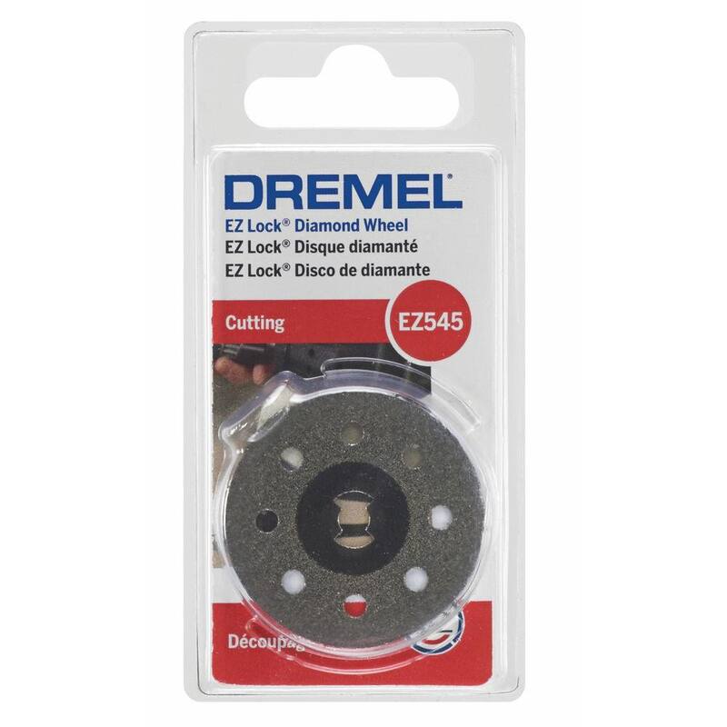 Rueda de corte de azulejos y materiales cerámicos de 1-1/2 pulgadas para herramienta rotativa Dremel EZ Lock - EZ545