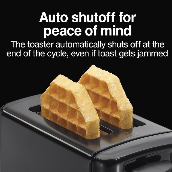 Hamilton Beach Hamilton Beach Proctor Silex Plastic Black 2 slot Toaster 6.2 in. H X 5.3 in. W X 10.3 in. D - 22624