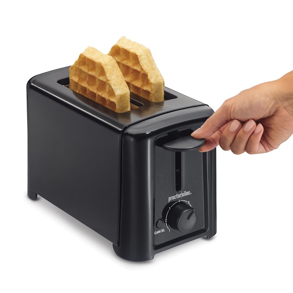Hamilton Beach Hamilton Beach Proctor Silex Plastic Black 2 slot Toaster 6.2 in. H X 5.3 in. W X 10.3 in. D - 22624