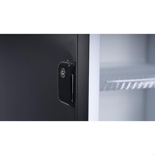 Koolmore 21 in. One Glass Door Commercial Display Merchandiser Refrigerator Cooler in Black, 8 cu. ft. - KM-MDR-1GD-8C