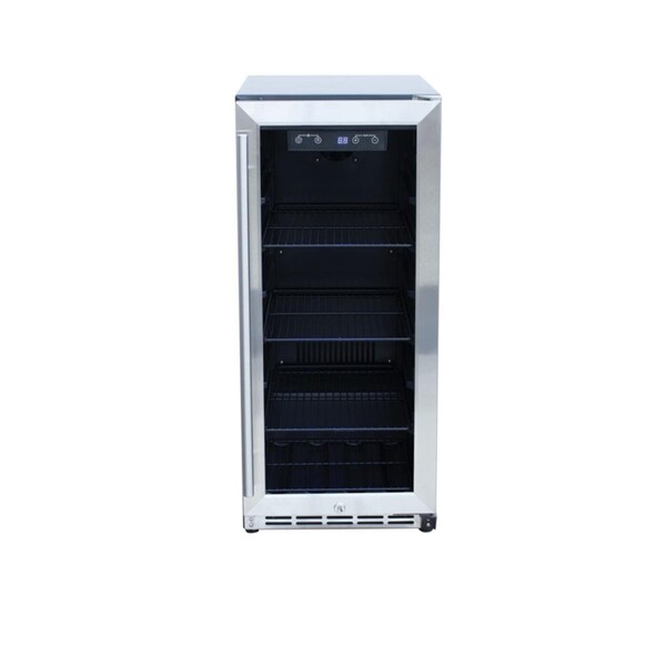 Entrada 15 in. Stainless Refrigerator with Glass Window - EN1703480