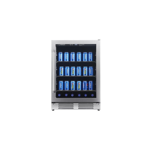 Equator Advanced Appliances Equator 4.76cf 108 Cans Beverage Refrigerator Built-In/Freestanding in Stainless - BR 476