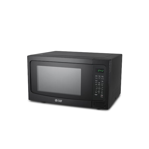 Commercial Chef 1.6 Cu. Ft. Countertop Microwave with Touch Controls & Digital Display, Black Microwave - CHM16MB6