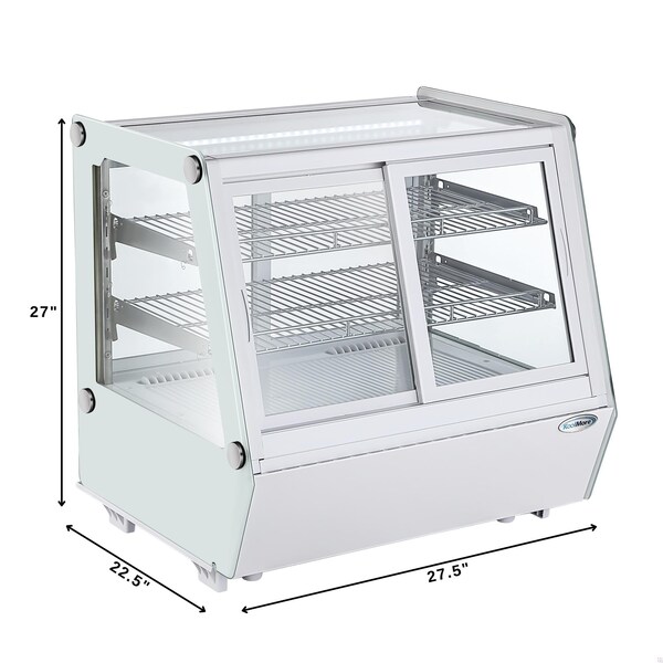 Koolmore 28 in. Self-Service Countertop Display Refrigerator in White - CDC-125-WH