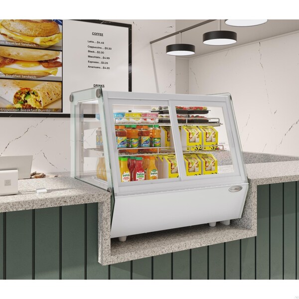 Koolmore 28 in. Self-Service Countertop Display Refrigerator in White - CDC-125-WH