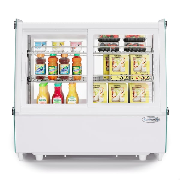 Koolmore 28 in. Self-Service Countertop Display Refrigerator in White - CDC-125-WH