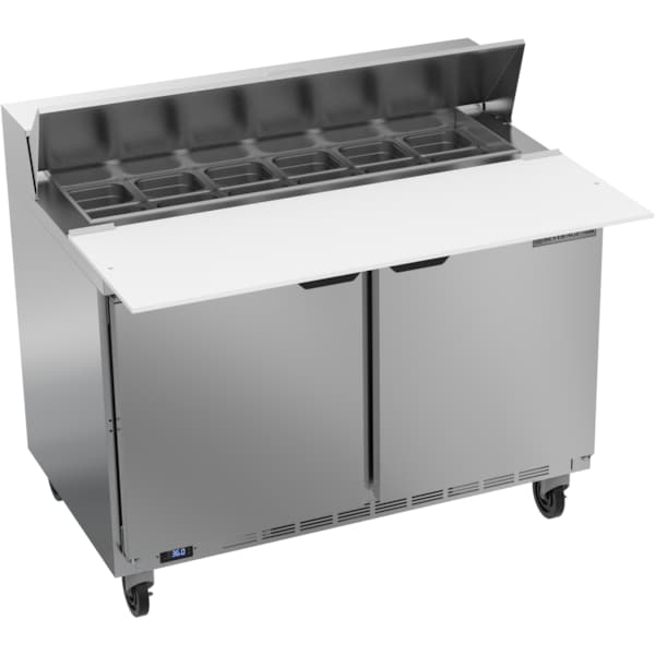 Beverage-Air Refrigerated Sandwich Prep Table, 2 Door, 13.9 cu. Ft, 115 Volt - SPE48HC-12C