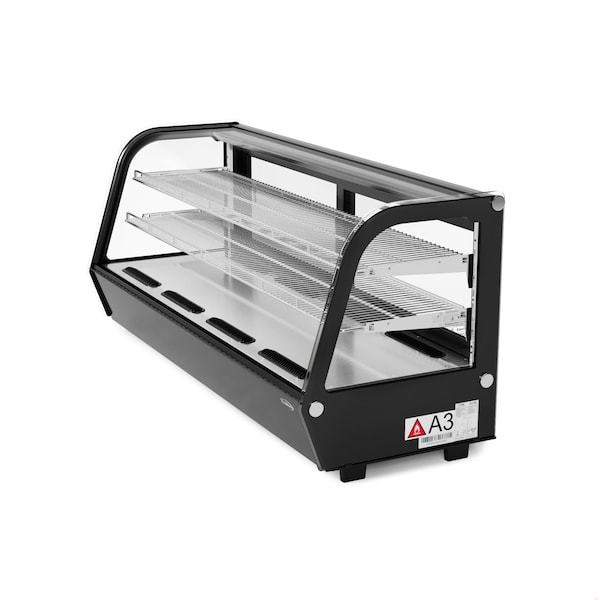 Koolmore 60 in. Countertop Bakery Display Refrigerator in Black, 8 cu. ft. - CDC-8C-BK