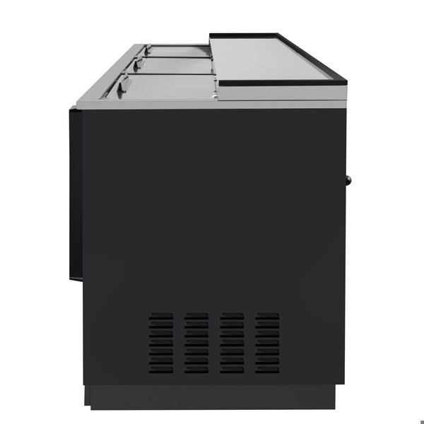 Koolmore 95 in. Commercial Bottle Cooler in Black with Built-In Opener, ETL Listed, 30 cu. ft. - KM-BOC95-BK