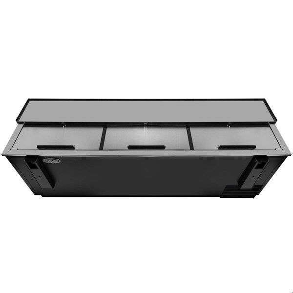 Koolmore 95 in. Commercial Bottle Cooler in Black with Built-In Opener, ETL Listed, 30 cu. ft. - KM-BOC95-BK
