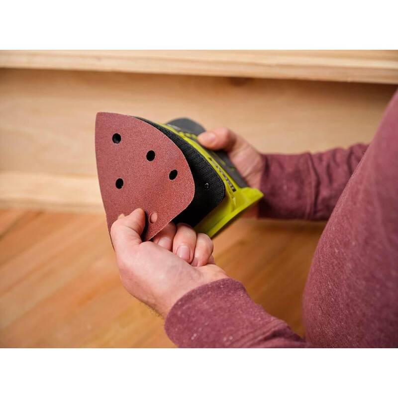 RYOBI Conjunto de surtido de papel de lija para Corner Cat de 5-1/2 pulgadas de 72 piezas - 60, 120 y 220 grano - A21C901-8