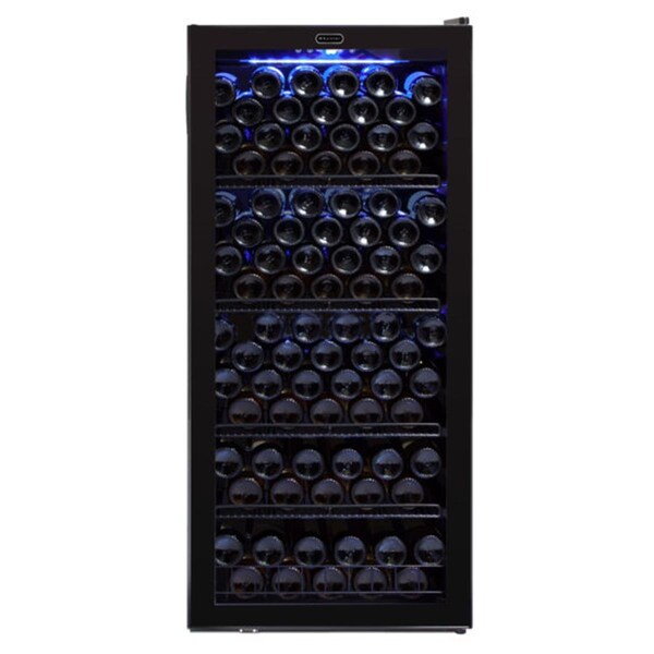 Razoredge FWC-120 in.BB 124 Bottle Freestanding Wine Cabinet Refrigerator - Black - RA599327