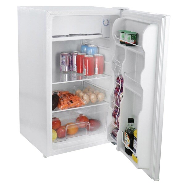 Megachef 3.2 cu. ft. Compact Freestanding Mini Refrigerator, White - MCR-90W