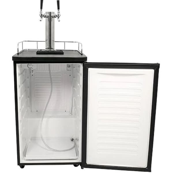 Edgestar 20 Inch Wide Dual Tap Kegerator for Full Size Kegs with Ultra Low Temp - KC2000SSTWINA