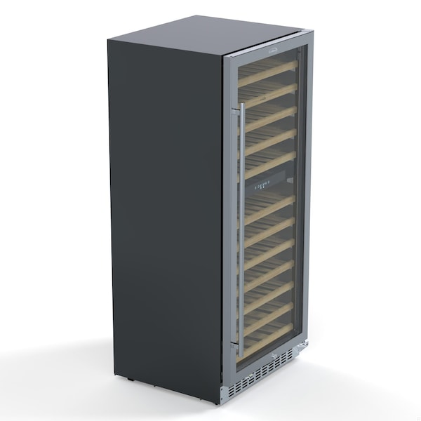 Koolmore 23 in. Dual Zone, Full Glass Door, Wine Cooler Refrigerator, Freestanding or Built-In, 9.7 cu ft. - KM-CW92DZ-SS