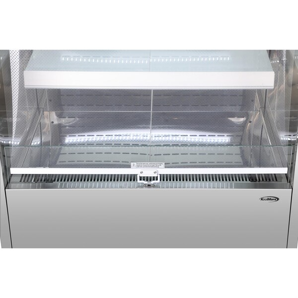 Koolmore 35.5 in. Open-Air Merchandiser Grab and Go Refrigerator, 18 cu. ft. in Stainless Steel - KM-CDA-18C-SS
