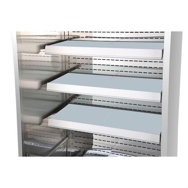 Koolmore 35.5 in. Open-Air Merchandiser Grab and Go Refrigerator, 18 cu. ft. in Stainless Steel - KM-CDA-18C-SS