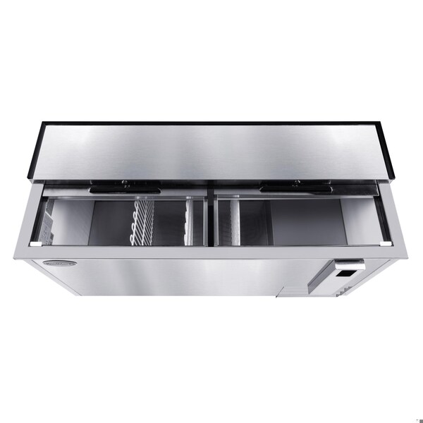 Koolmore 65 in. Commercial Bottle Cooler in Stainless-Steel with Built-In Opener, ETL Listed, 19 cu. ft. - KM-BOC65-SS