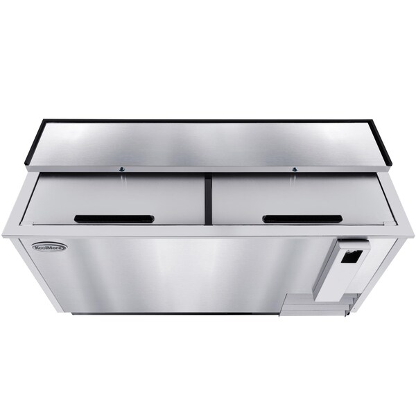 Koolmore 65 in. Commercial Bottle Cooler in Stainless-Steel with Built-In Opener, ETL Listed, 19 cu. ft. - KM-BOC65-SS