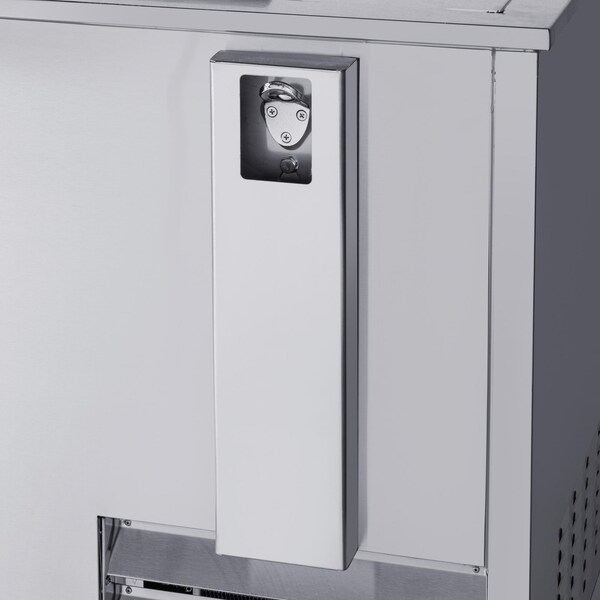 Koolmore 65 in. Commercial Bottle Cooler in Stainless-Steel with Built-In Opener, ETL Listed, 19 cu. ft. - KM-BOC65-SS