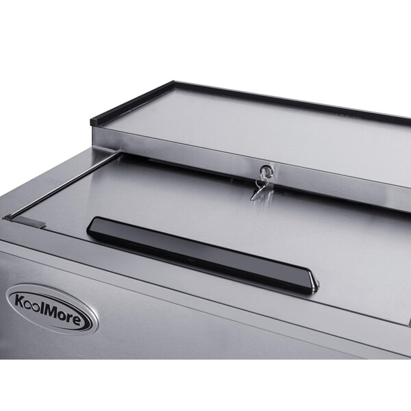 Koolmore 50 in. Commercial Bottle Cooler in Stainless-Steel with Built-In Opener, ETL Listed, 14 cu. ft. - KM-BOC50-SS