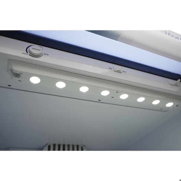Koolmore 26 in. Commercial Merchandiser Refrigerator with LED Lights, 15 Cu. Ft. in Black KM-MDR-1GD-15C - KM-MDR-1GD-15C