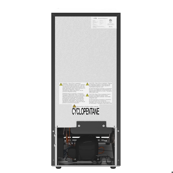 Koolmore 15 in. Small Stainless Steel Built-In Refrigerator and Beverage Cooler, 3 cu. ft. - KM-BIR3C-SS