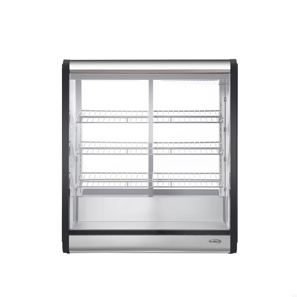 Koolmore 31 in. 4-Tier Commercial Countertop Display Refrigerator in Stainless-Steel - CDC-69-SS