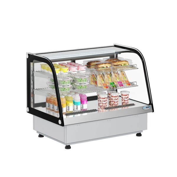 Koolmore 34.5 in. Drop-In Countertop Display Refrigerator in Black - DICDC-160-BK