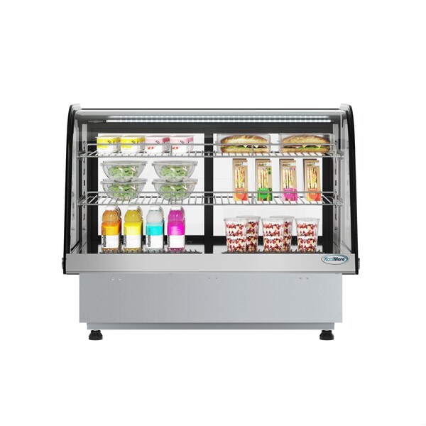 Koolmore 34.5 in. Drop-In Countertop Display Refrigerator in Black - DICDC-160-BK