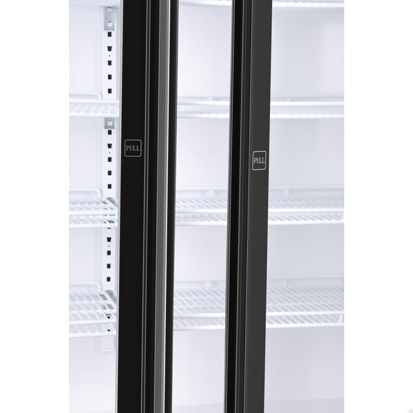 Koolmore 47 in. Commercial 2 Fully Glass Door Merchandiser Refrigerator, 30 Cu. Ft., ETL Listed in Black - KM-MDR-2FGD