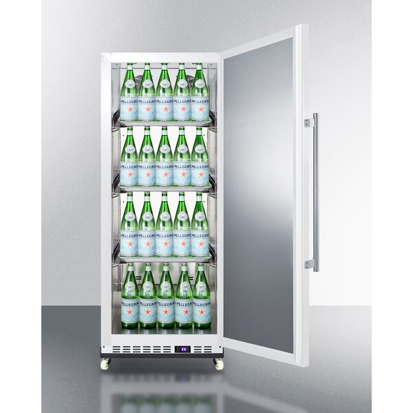 Summit 24" Wide Mini Reach-In All-Refrigerator with Dolly - FFAR12WRI