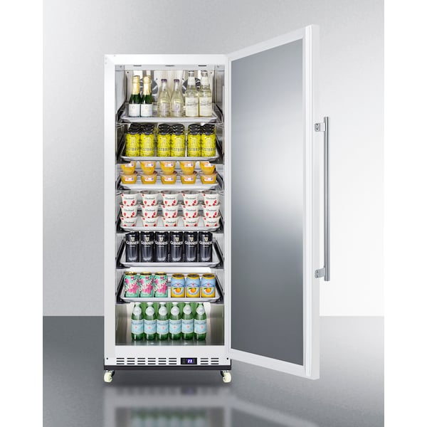 Summit 24" Wide Mini Reach-In All-Refrigerator with Dolly - FFAR12WRI