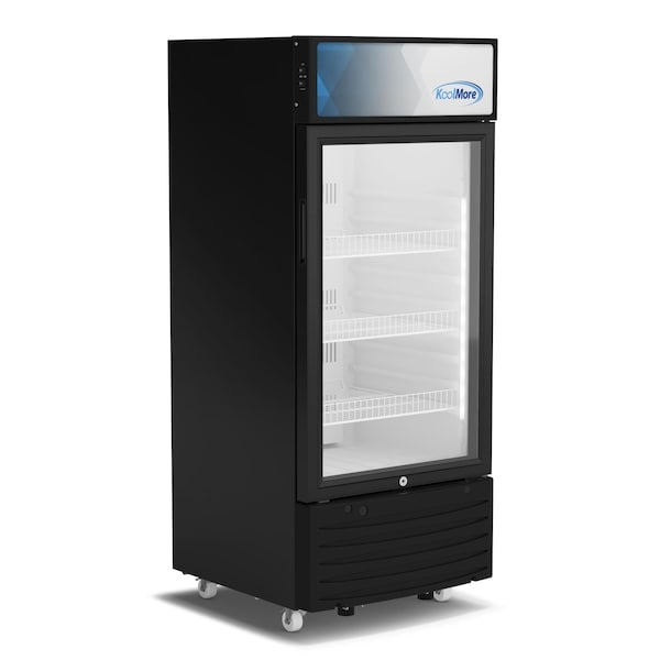 Koolmore 6 cu. ft. One Glass Door Commercial Display Merchandiser Refrigerator KM-MDR-1D-6C - KM-MDR-1D-6C