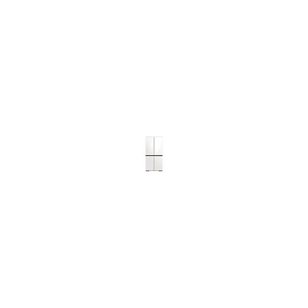Almo 29 cu. ft. Smart BESPOKE 4-Door Flex Refrigerator in White Glass - RF29A967512
