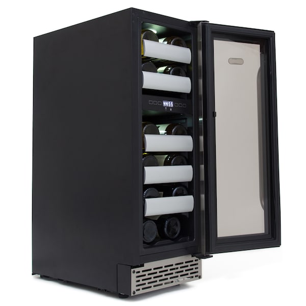 Whynter Seamless Stainless Steel Door Dual Zone Built-in Wine Refrigerator - BWR-171DS